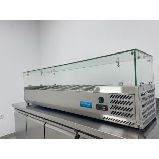 UNIFROST VITRINA DE INGREDIENTES REFRIGERADA 1200 MM CRISTAL
UNIFROST VITRINA DE INGREDIENTES REFRIGERADA 1200 MM CRISTAL