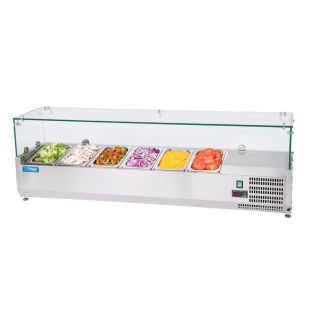 UNIFROST VITRINA DE INGREDIENTES REFRIGERADA 1400 MM CRISTAL
UNIFROST VITRINA DE INGREDIENTES REFRIGERADA 1400 MM CRISTAL