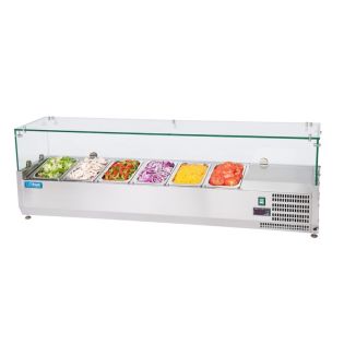 UNIFROST VITRINA DE INGREDIENTES REFRIGERADA 200 MM CRISTAL
