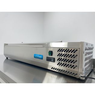UNIFROST VITRINA DE INGREDIENTES REFRIGERADA 1200 MM TAPA
