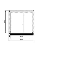UNIFROST EXPOSITOR REF. 1 PUERTA CON CABEZAL ILUMINADO
