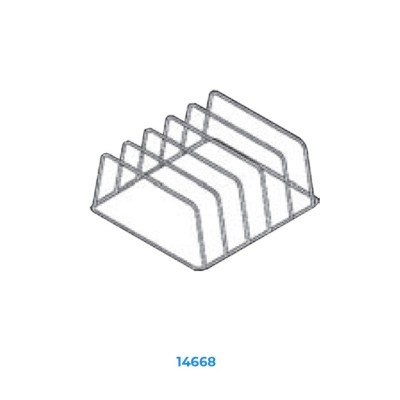 CESTA ACERO 5 BANDEJAS 570x570 MM