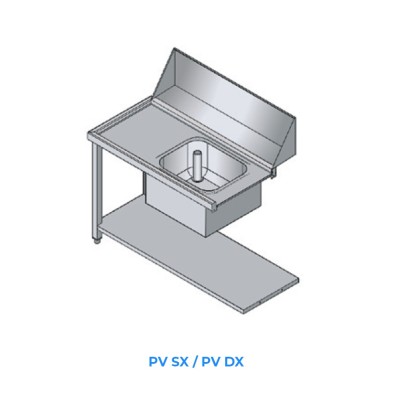 MESA CON FREGADERO PV IZQ. MESA CON FREGADERO PV IZQ.